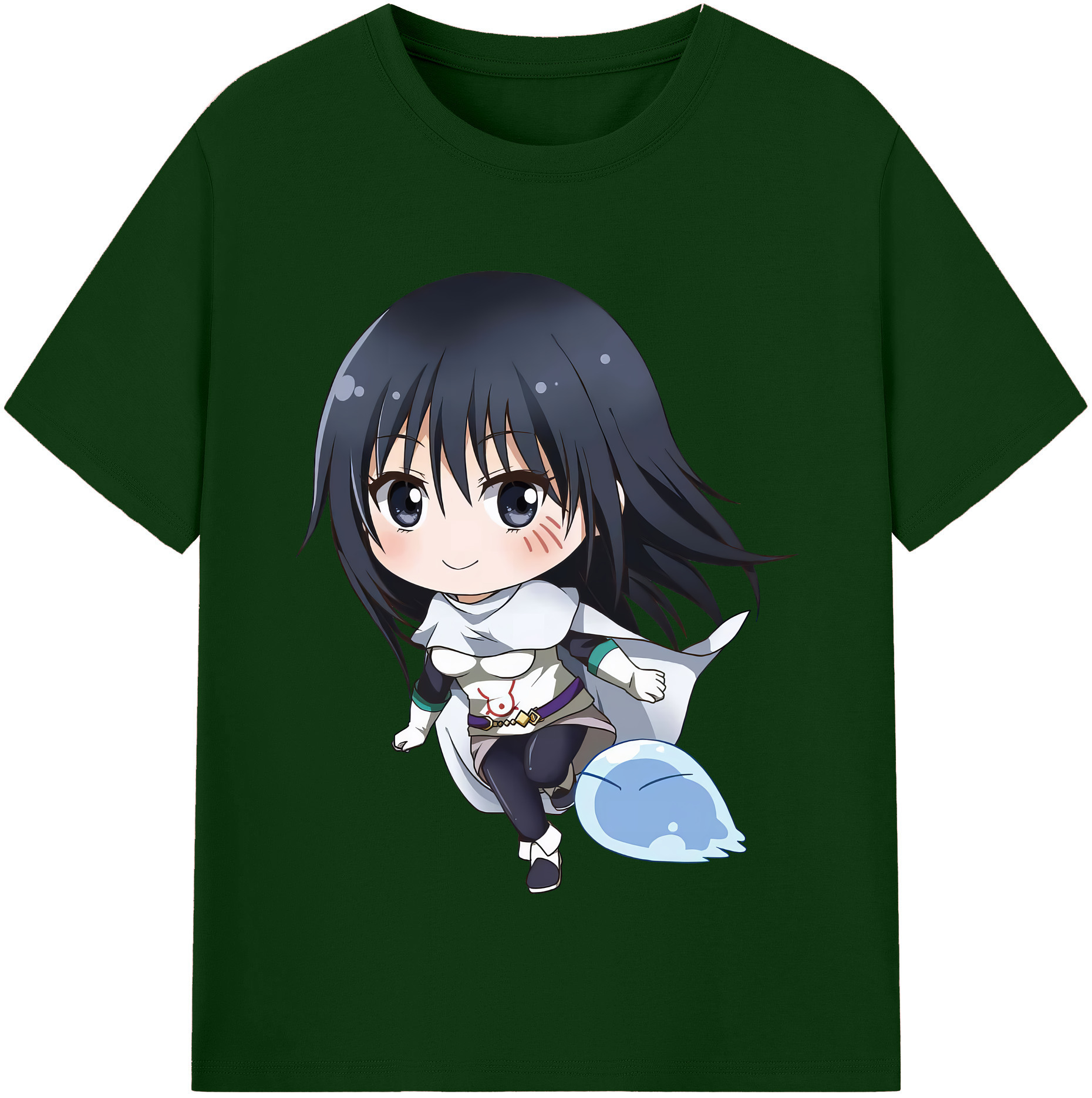 （画像用） 転スラ Regarding Reincarnated to Slime 綿100％半袖Tシャツ（フロントプリント）